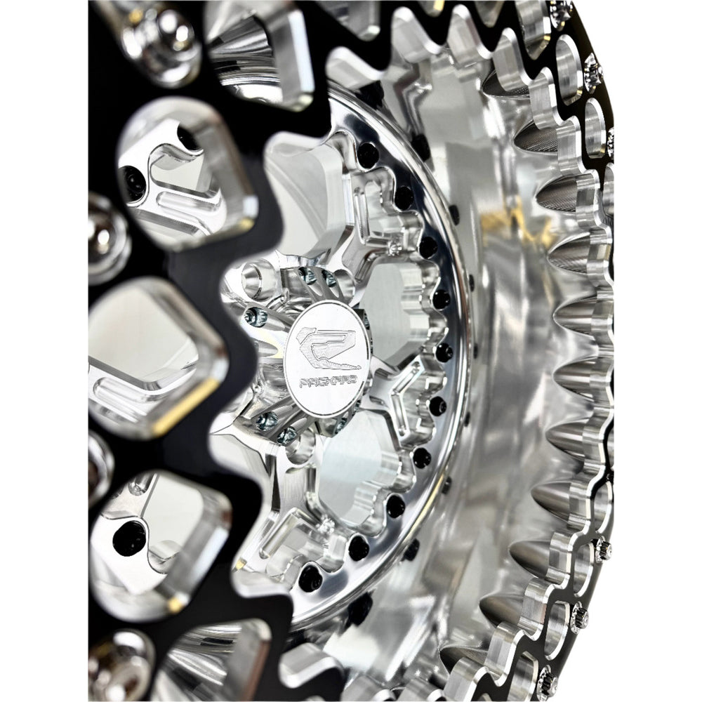 Packard Performance Pro 5 FF Forged Polished Beadlock Wheel - Silver