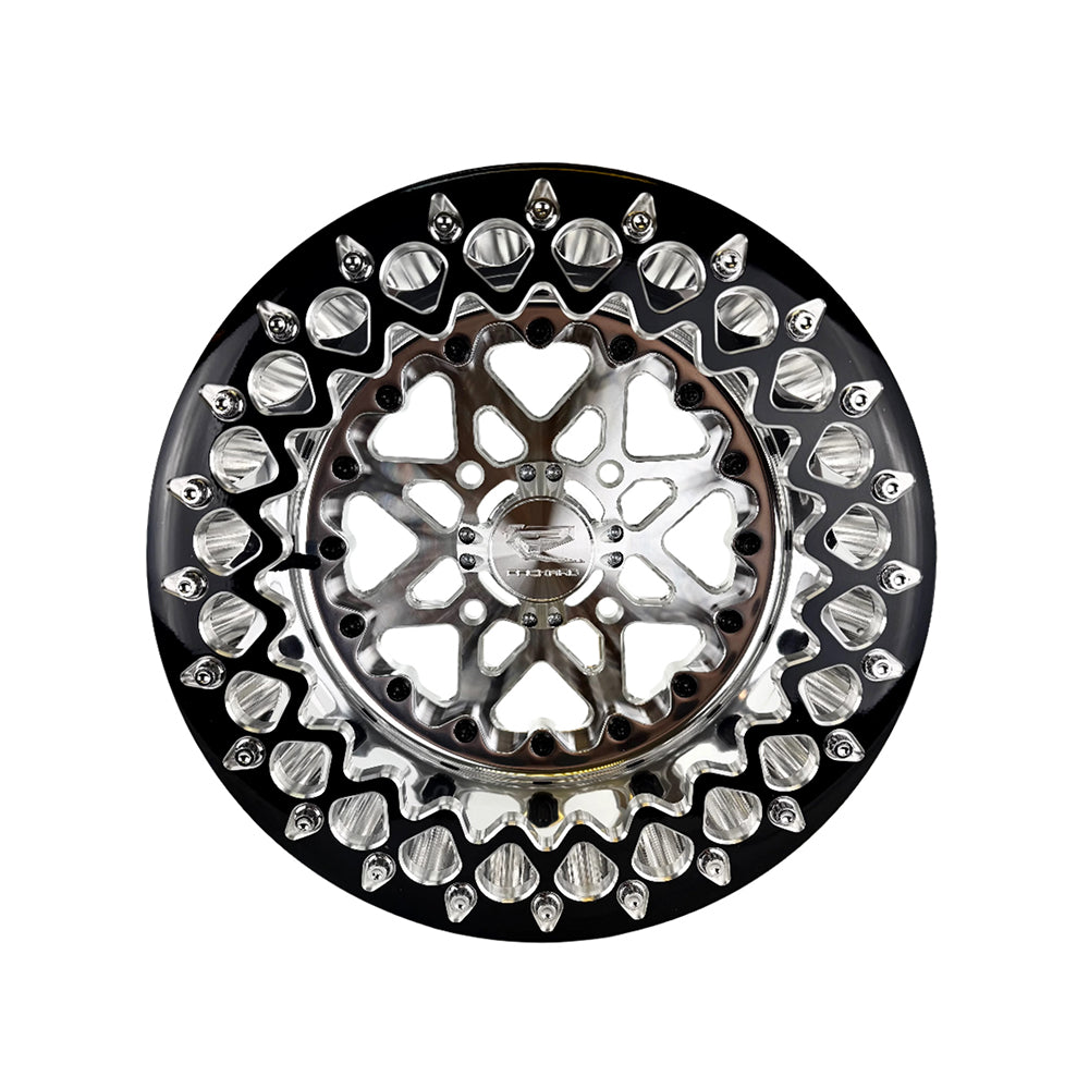 Packard Performance V2 FF Forged Polished Beadlock Wheel - Silver