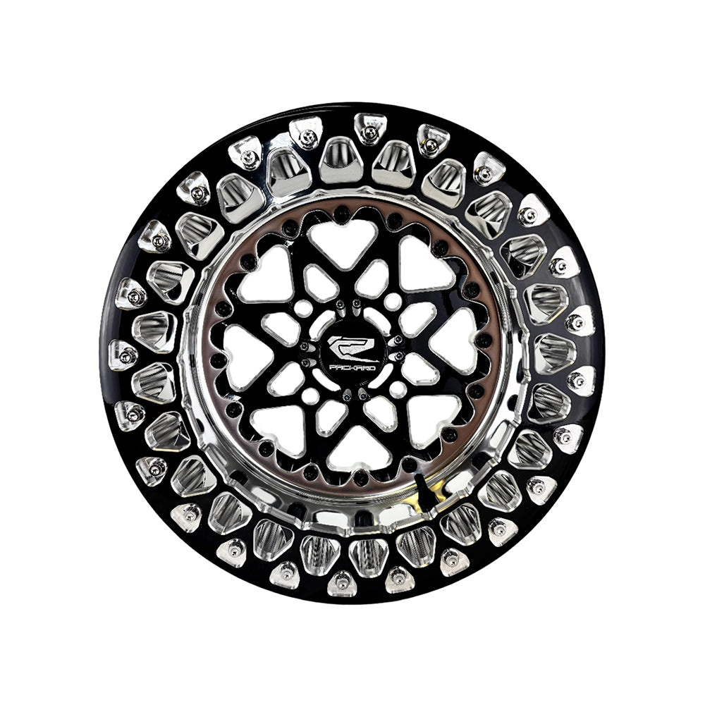 Packard Performance V2 Super Star FF Forged Polished Beadlock Wheel - Gloss Black