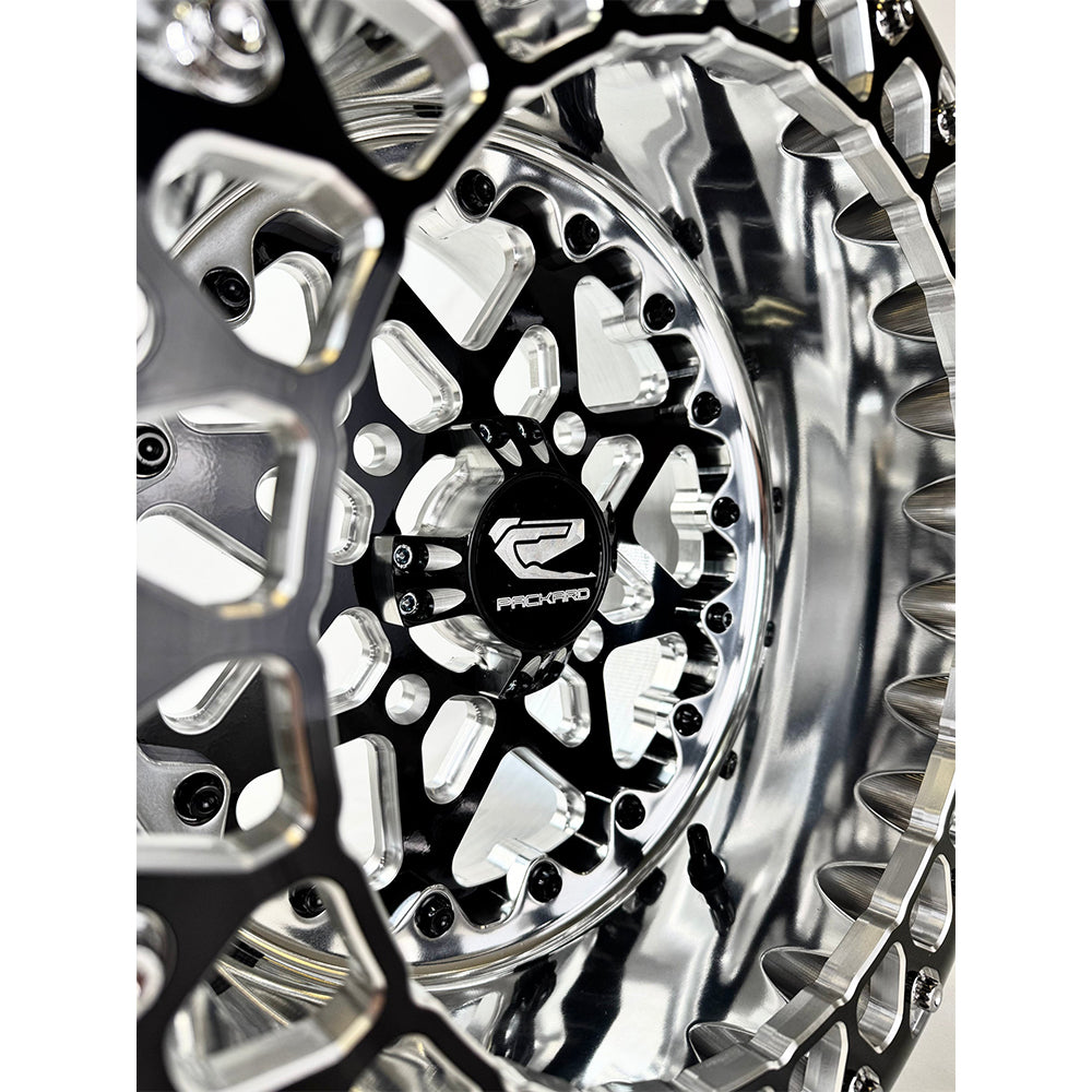 Packard Performance V2 Super Star FF Forged Polished Beadlock Wheel - Gloss Black