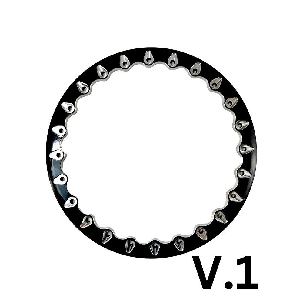 Packard Performance V2 Super Star FF Forged Polished Beadlock Wheel - Gloss Black