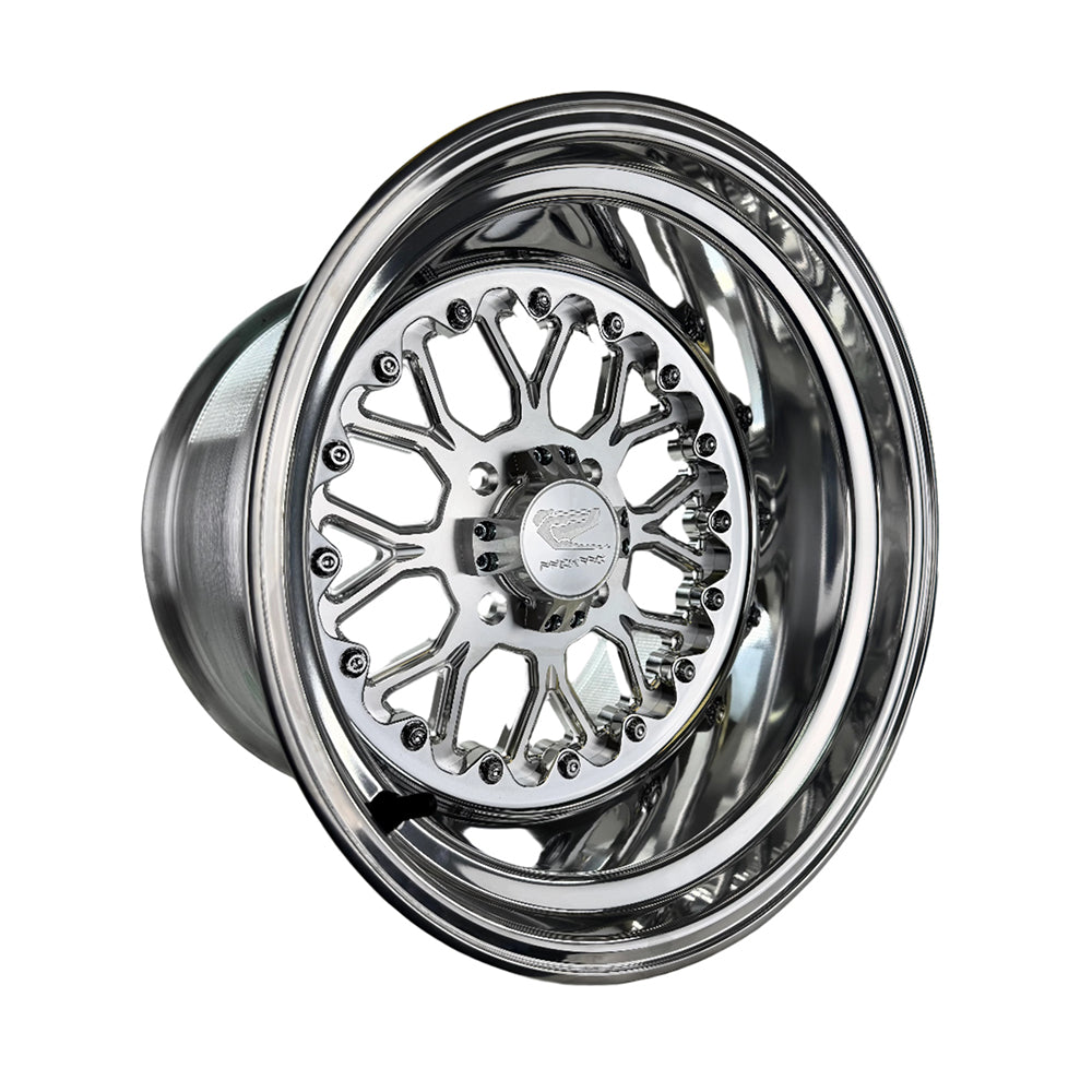 Packard Performance Wishbone FF Forged Polished Wheel - Silver