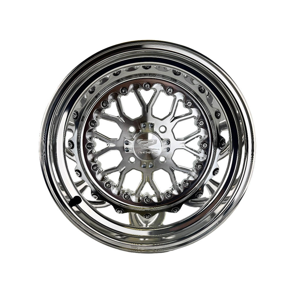 Packard Performance Wishbone FF Forged Polished Wheel - Silver