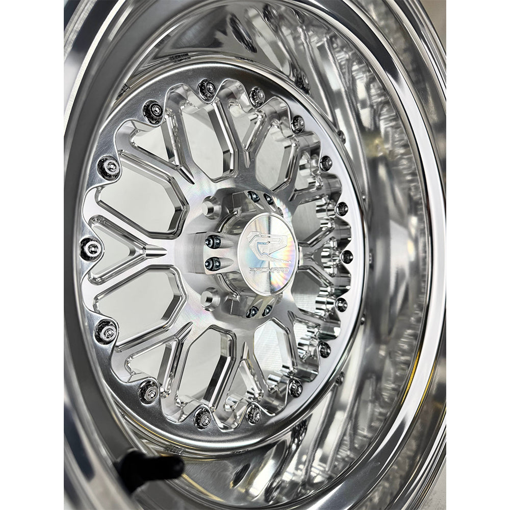 Packard Performance Wishbone FF Forged Polished Wheel - Silver