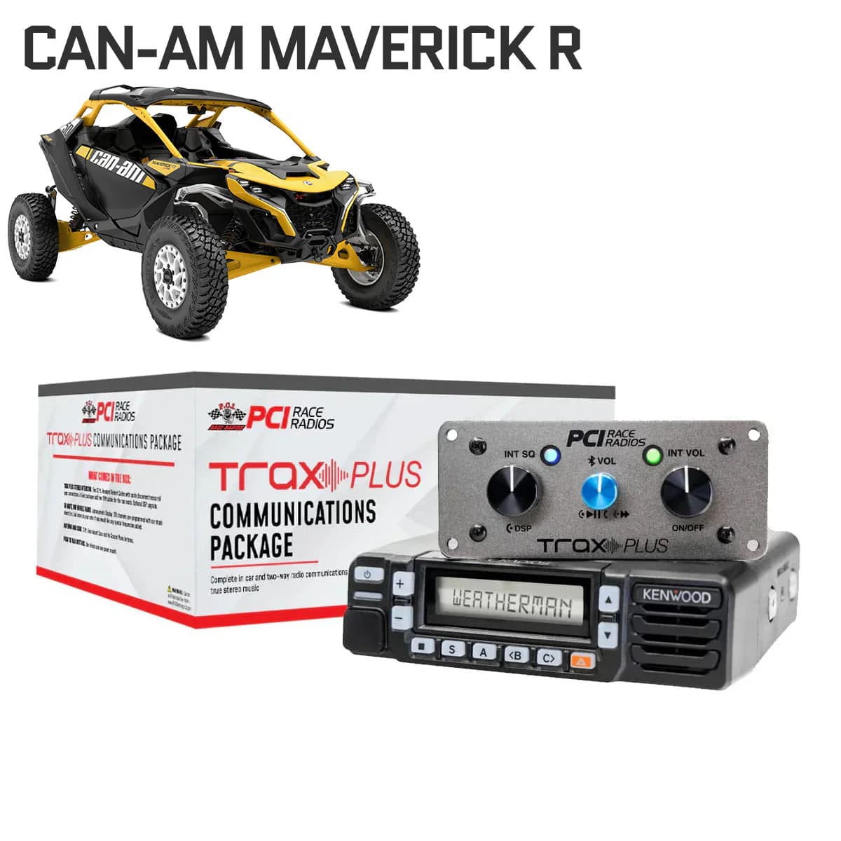PCI Race Radios Can-Am Maverick R UTV Communications Package