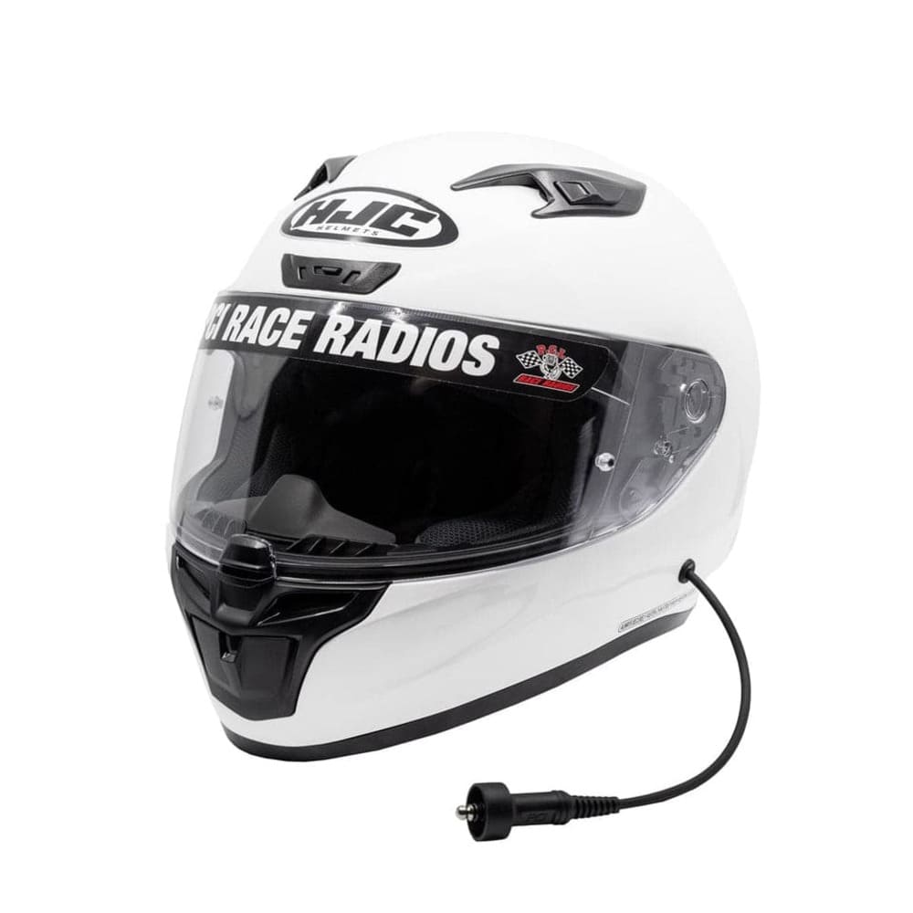 PCI Race Radios HJC i10 DOT Helmet - White