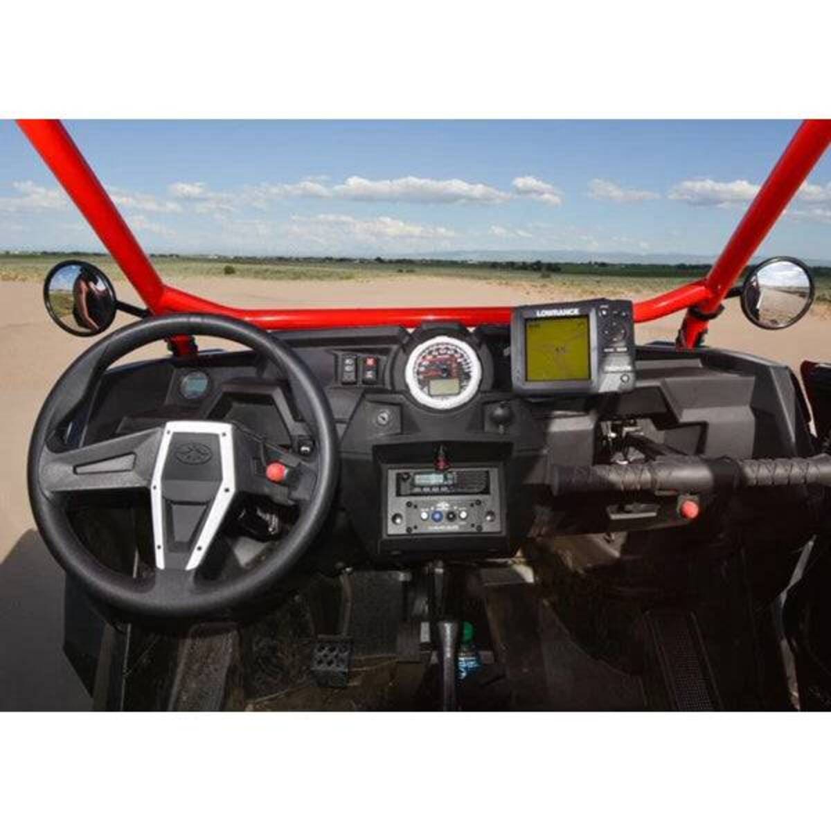 PCI Race Radios Polaris RZR Pull Open Box Replacement Radio & Intercom Bracket