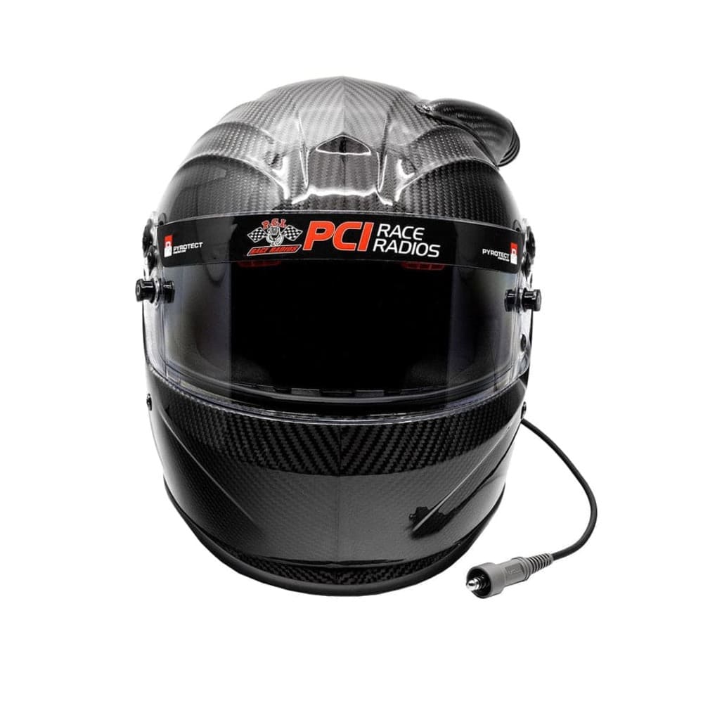 PCI Race Radios Pyrotect Carbon Fiber Sportmax DOT Midair Helmet