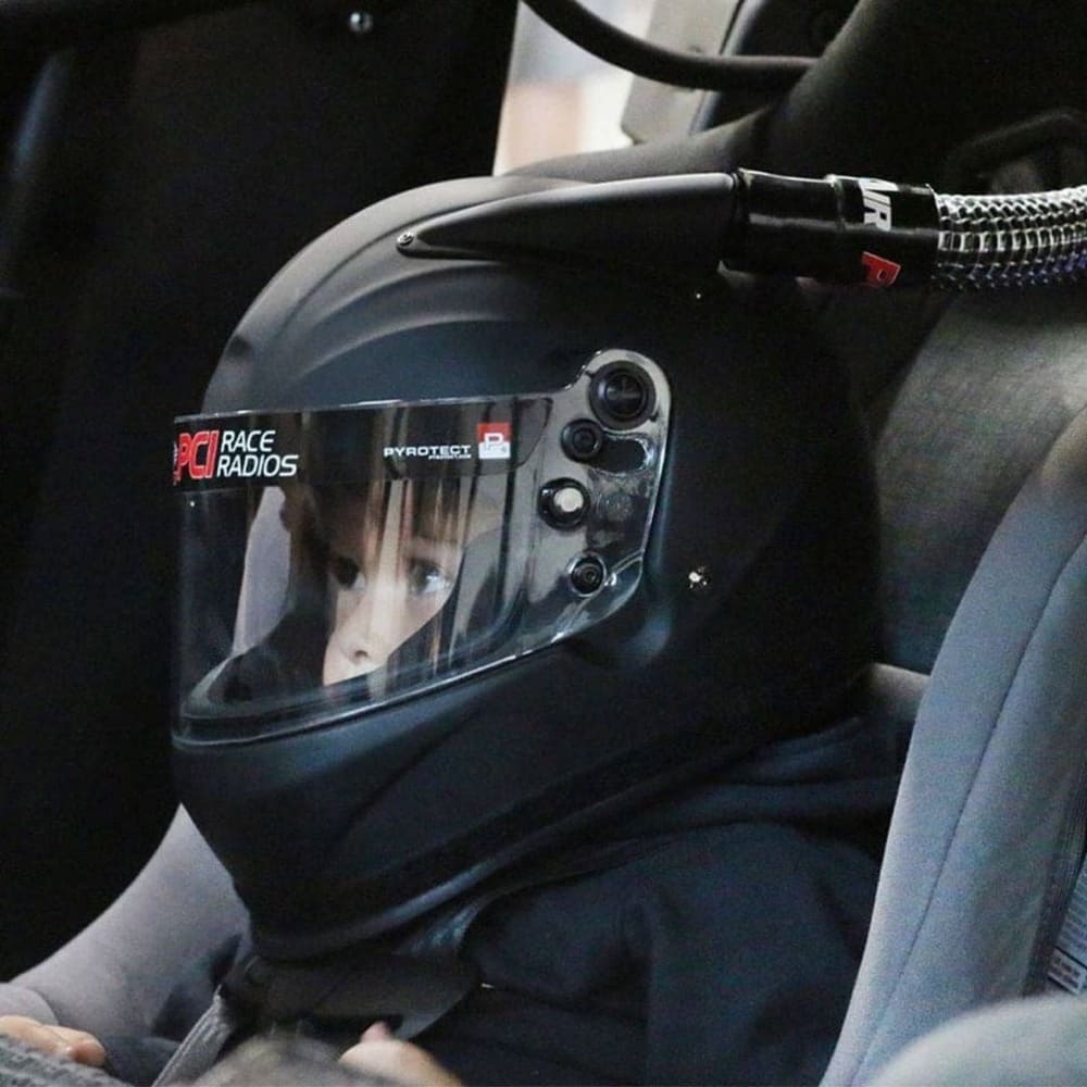 PCI Race Radios Pyrotect Sportmax DOT Midair Helmet