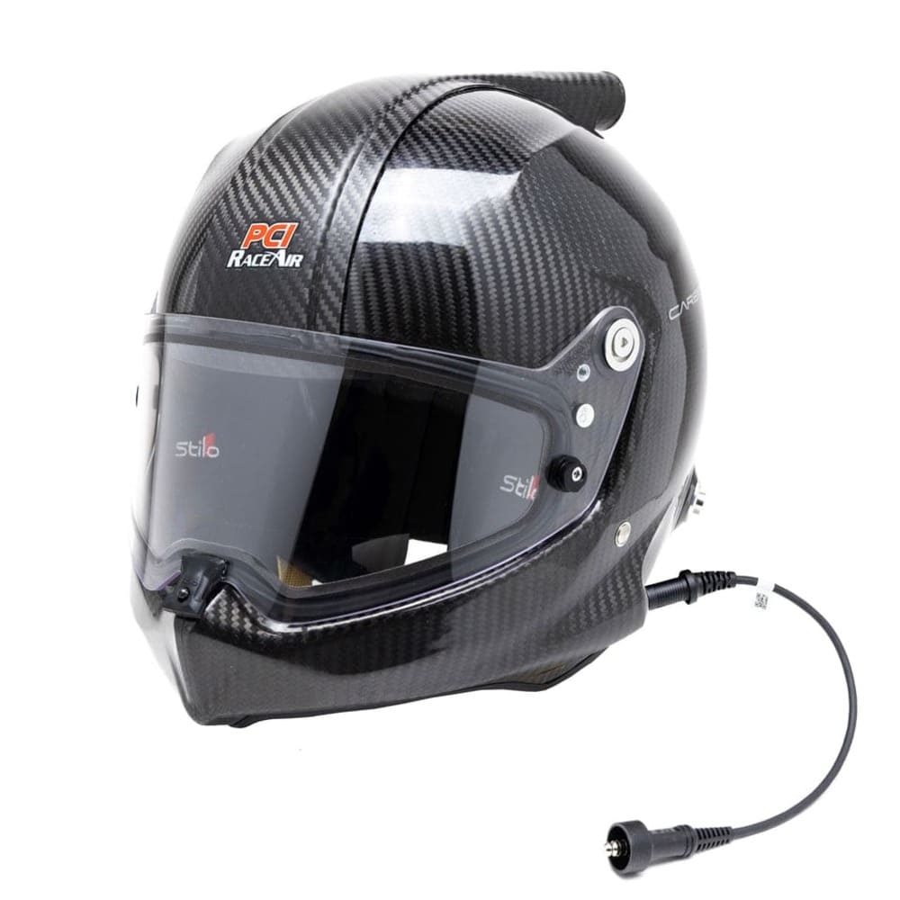 PCI Race Radios Stilo Venti WRX Dirt SA2020 Helmet w/ Carbon Fiber RaceAir Fitting & Stilo Earcup Wiring