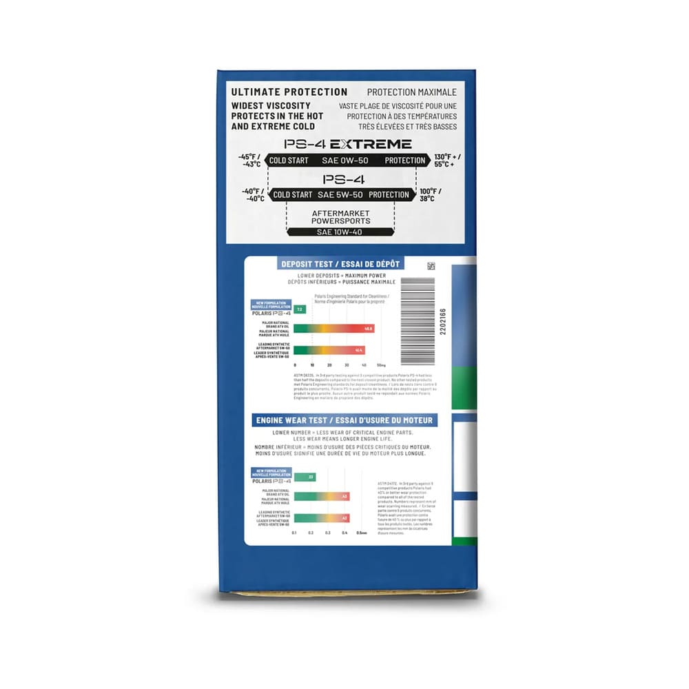 Polaris Full Synthetic Oil Change Kit - 2 Quarts of PS-4 Engine Oil & 1 Oil Filter