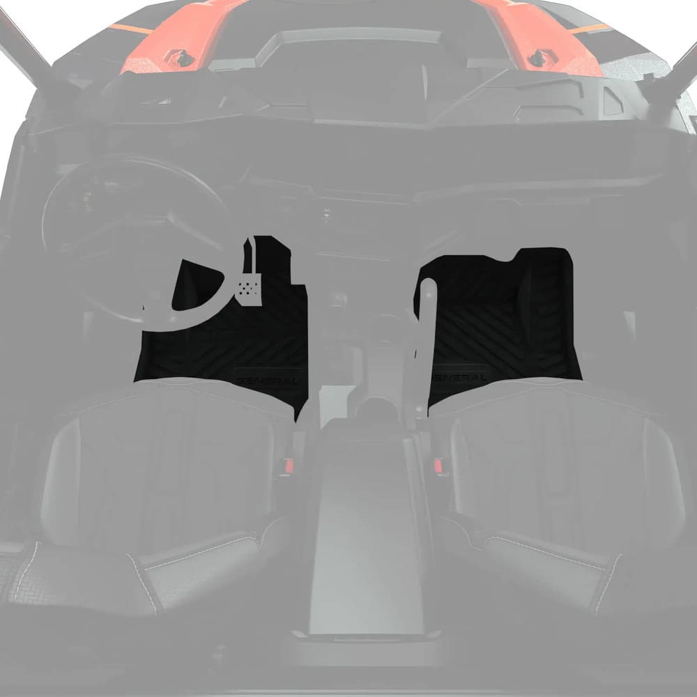 Polaris General Front Driver & Passenger Floor Mats - 2 Set