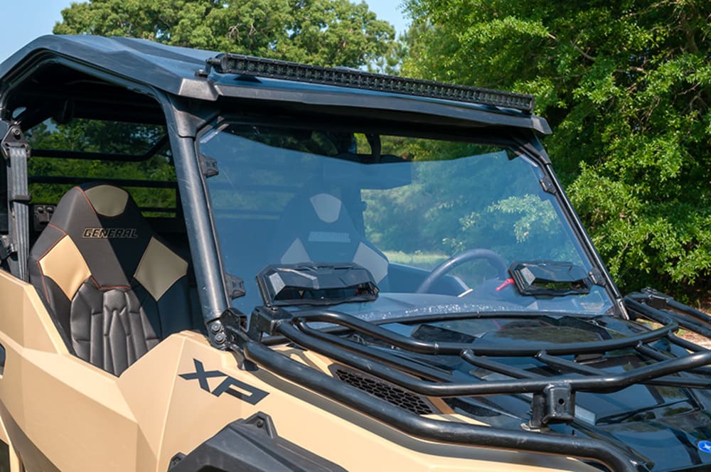 Seizmik Polaris General Toolless Versa-Vent Windshield - UV Resistant Polycarbonate