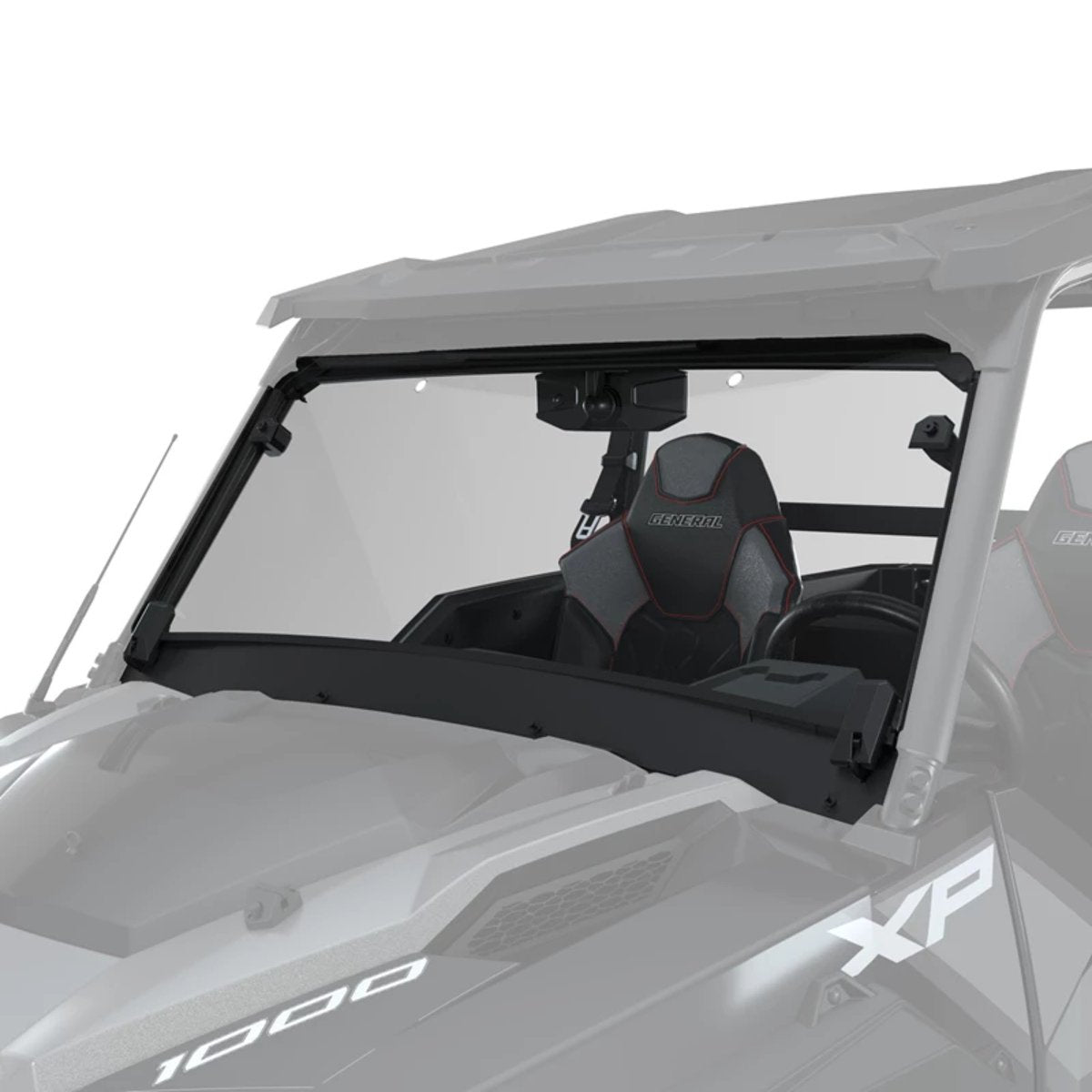 Polaris General XP 1000 Flip-Down Windshield - Poly