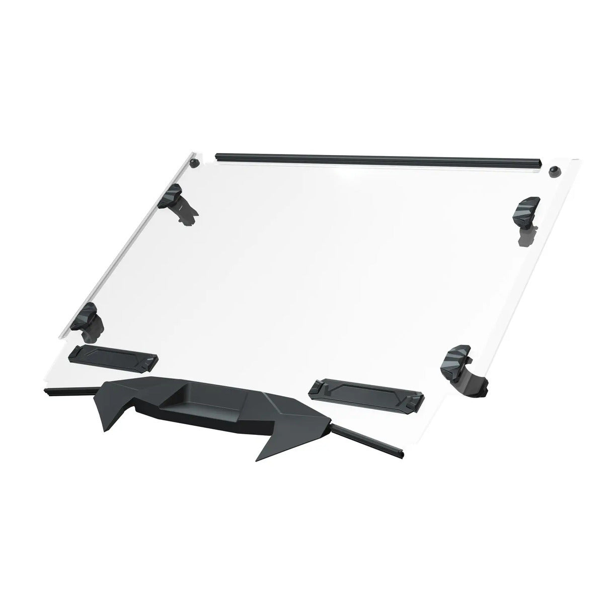 Polaris Hard Coat Poly Lock & Ride Full Vented Windshield - 4 Seat