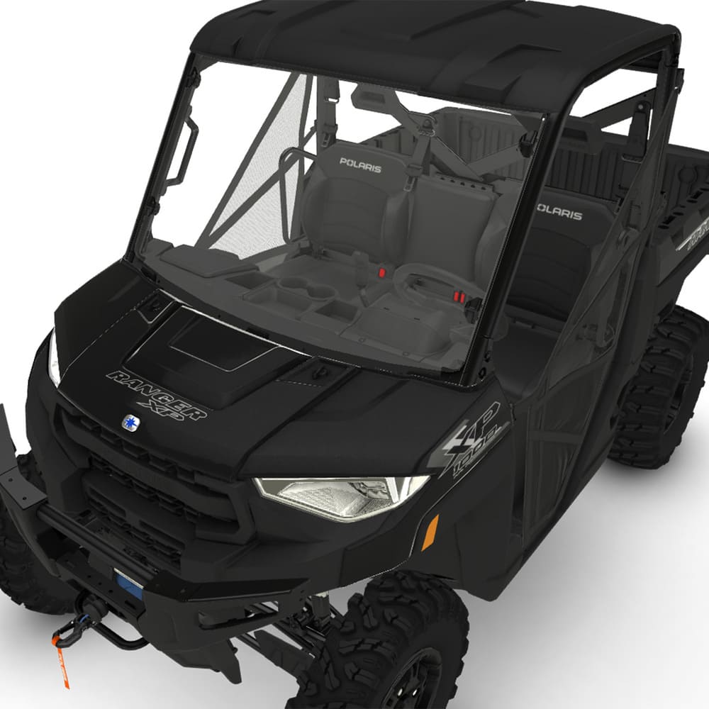 Polaris Lock & Ride Full Windshield - Hard Coat Poly