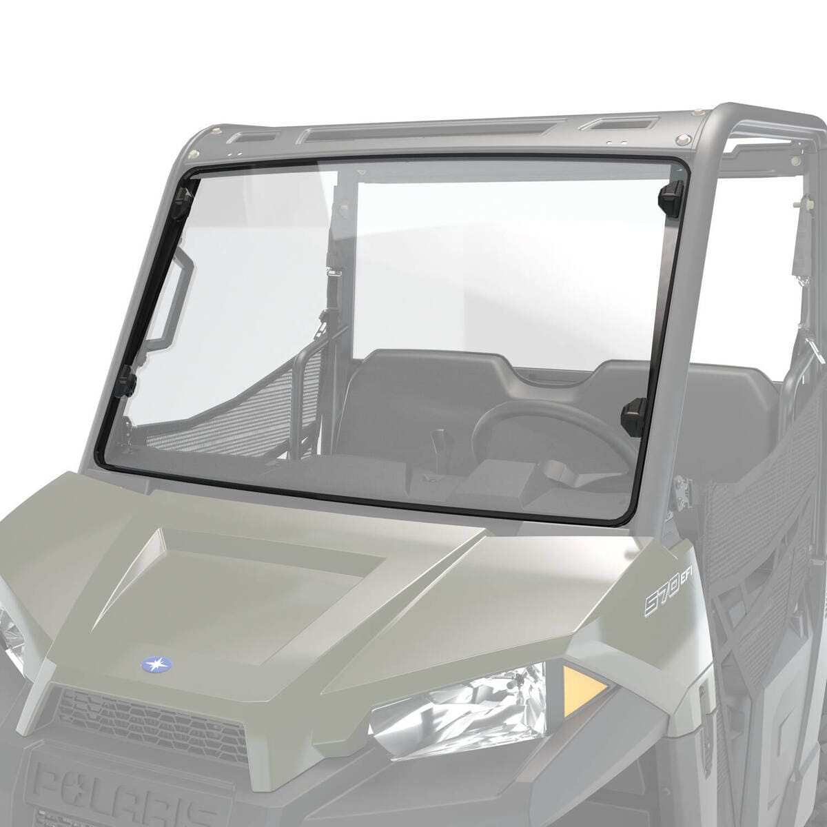Polaris Polycarbonate Lock & Ride Full Windshield