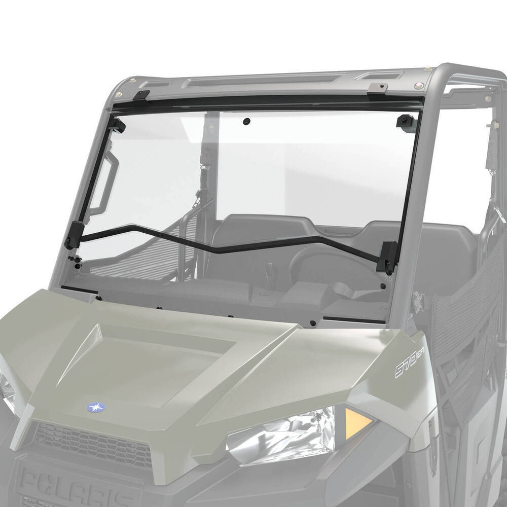 Polaris Ranger 500/570 Polycarbonate Flip-Down Full Wxindshield - Clear