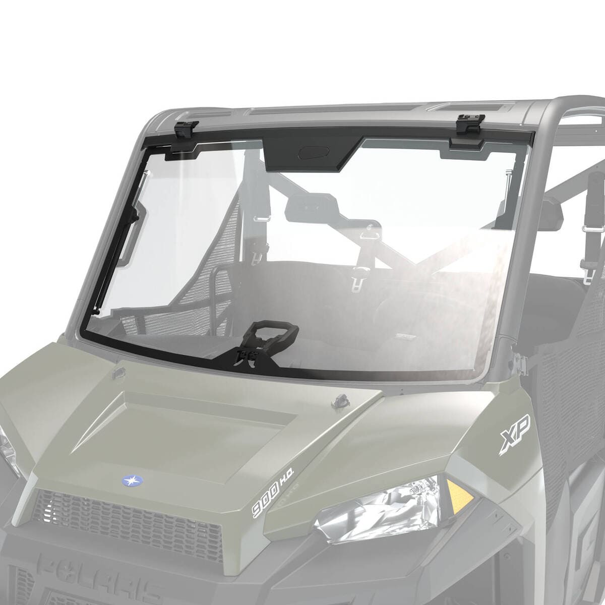 Polaris Ranger Clear Glass Tip-Out Full Windshield with Three Positions