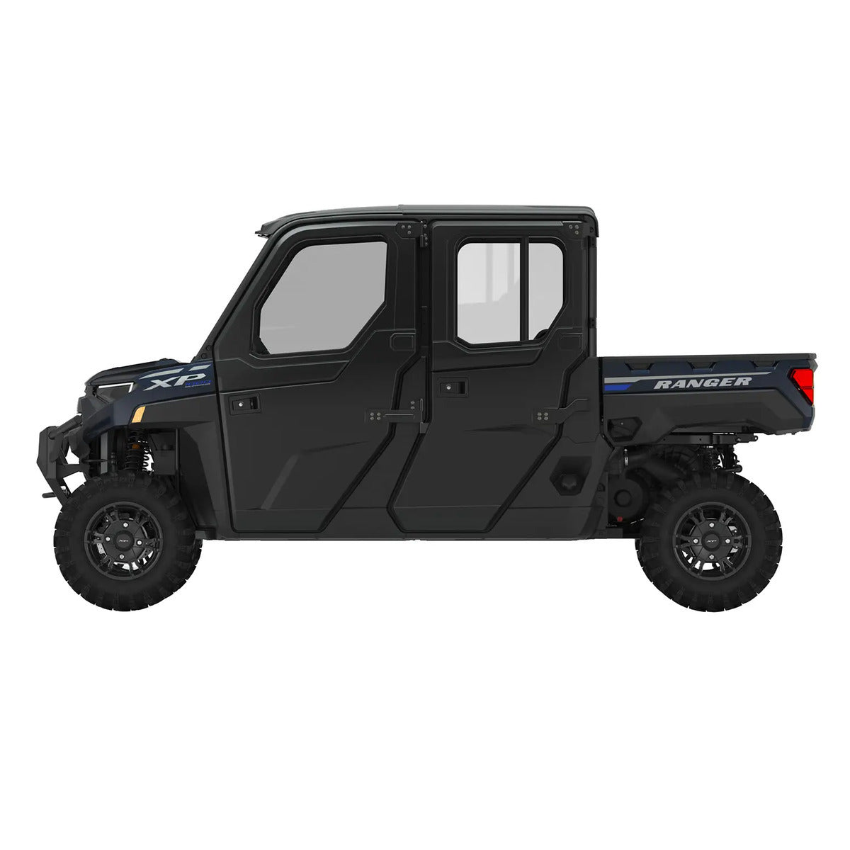 Polaris Ranger Crew XP 1000 & Pro XD Crew Rear Poly Manual Crank Window Doors - Set of 2