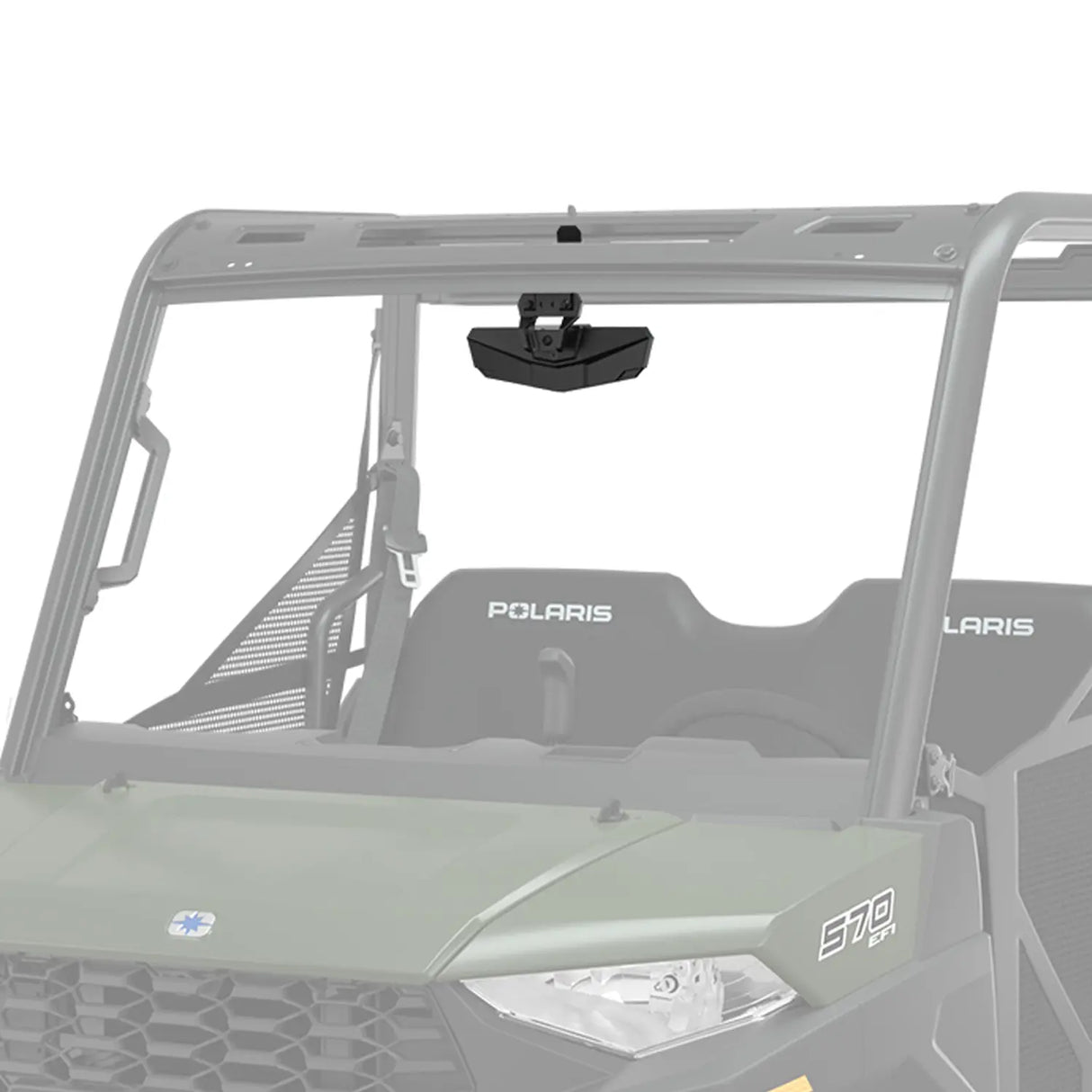 Polaris Ranger SP 570 Rear View Convex Weatherproof Mirror Vehicle Frame Mounted