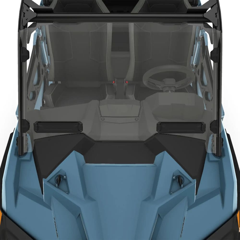 Polaris RZR Lock & Ride Full Vented Windshield - Hard Coat Poly