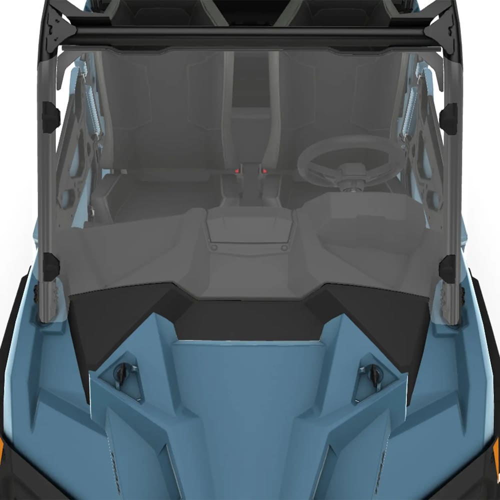 Polaris RZR Lock & Ride Full Windshield - Hard Coat Poly