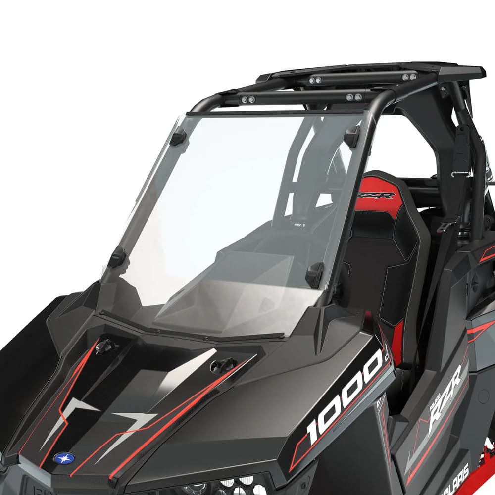 Polaris RZR Lock & Ride Full Windshield - Hard Coat Poly