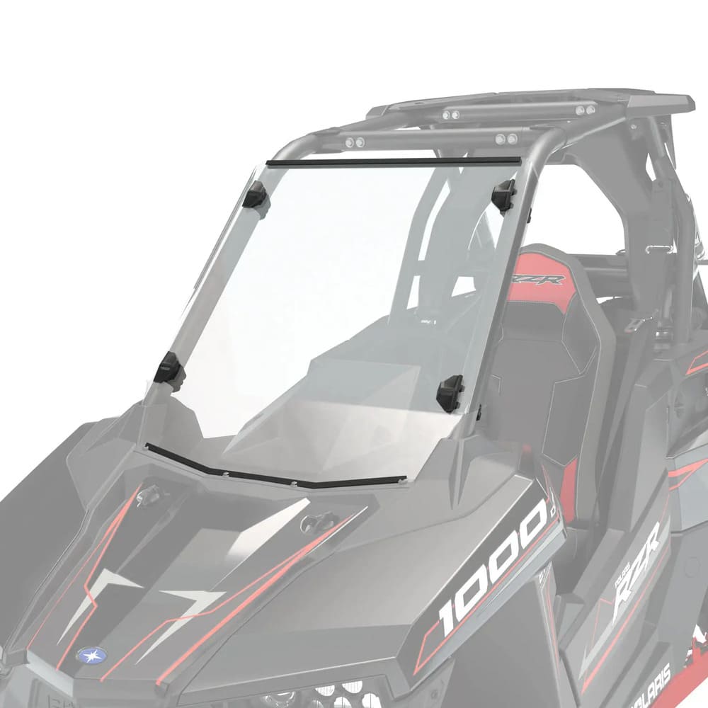 Polaris RZR Lock & Ride Full Windshield - Hard Coat Poly