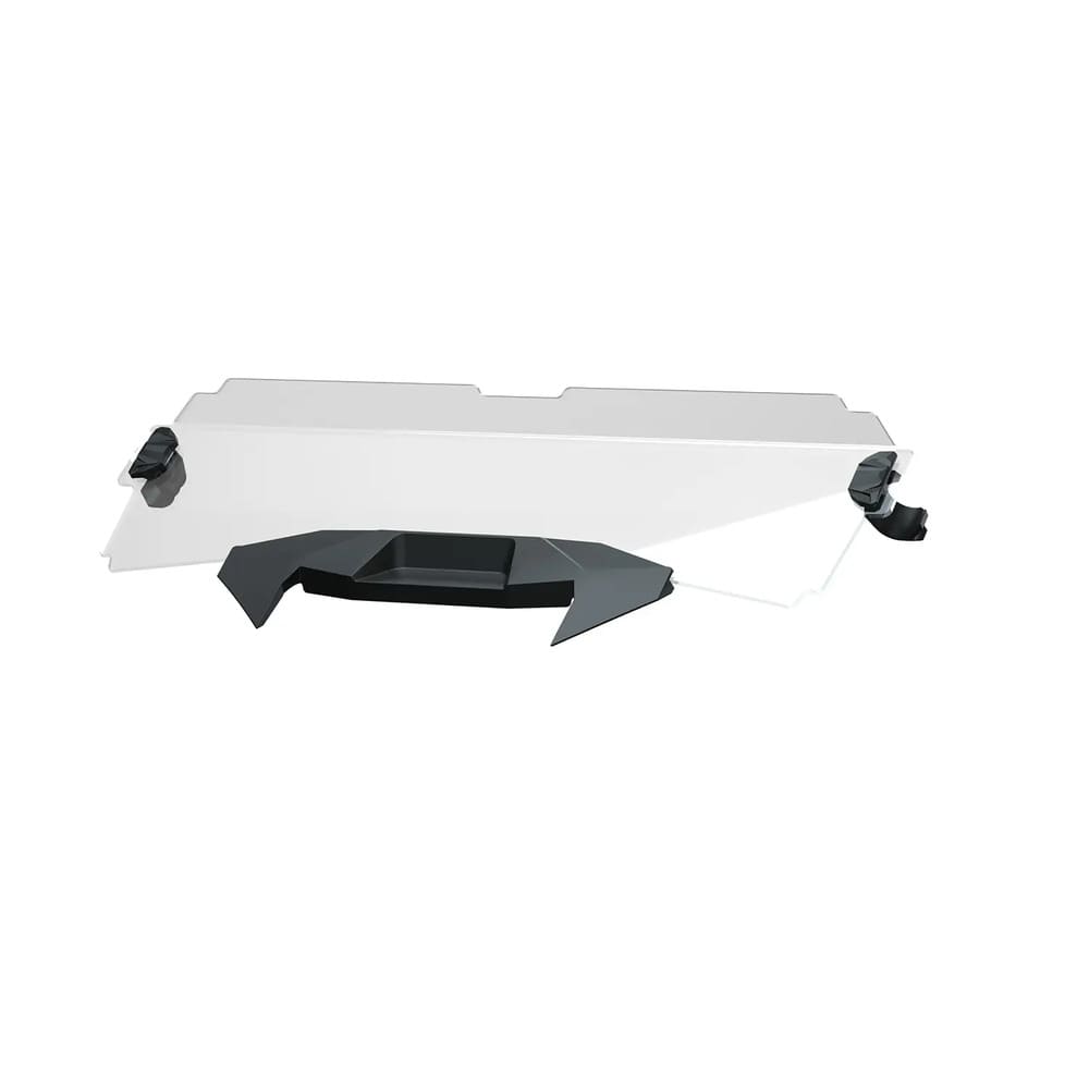 Polaris RZR Lock & Ride Mid Half Windshield - Hard Coat Poly