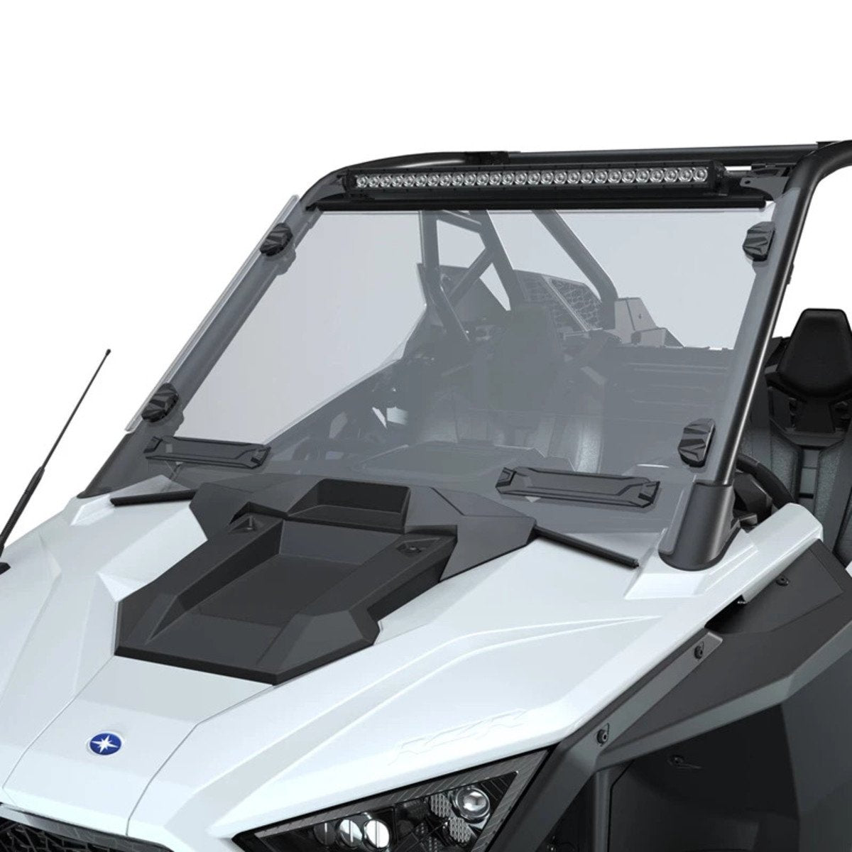 Polaris RZR Pro XP Lock & Ride Full Vented Windshield - Hard Coat Poly