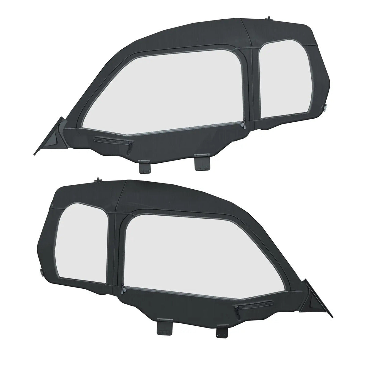 Polaris RZR Trail Front Canvas Zip Window Upper Doors - Set of 2
