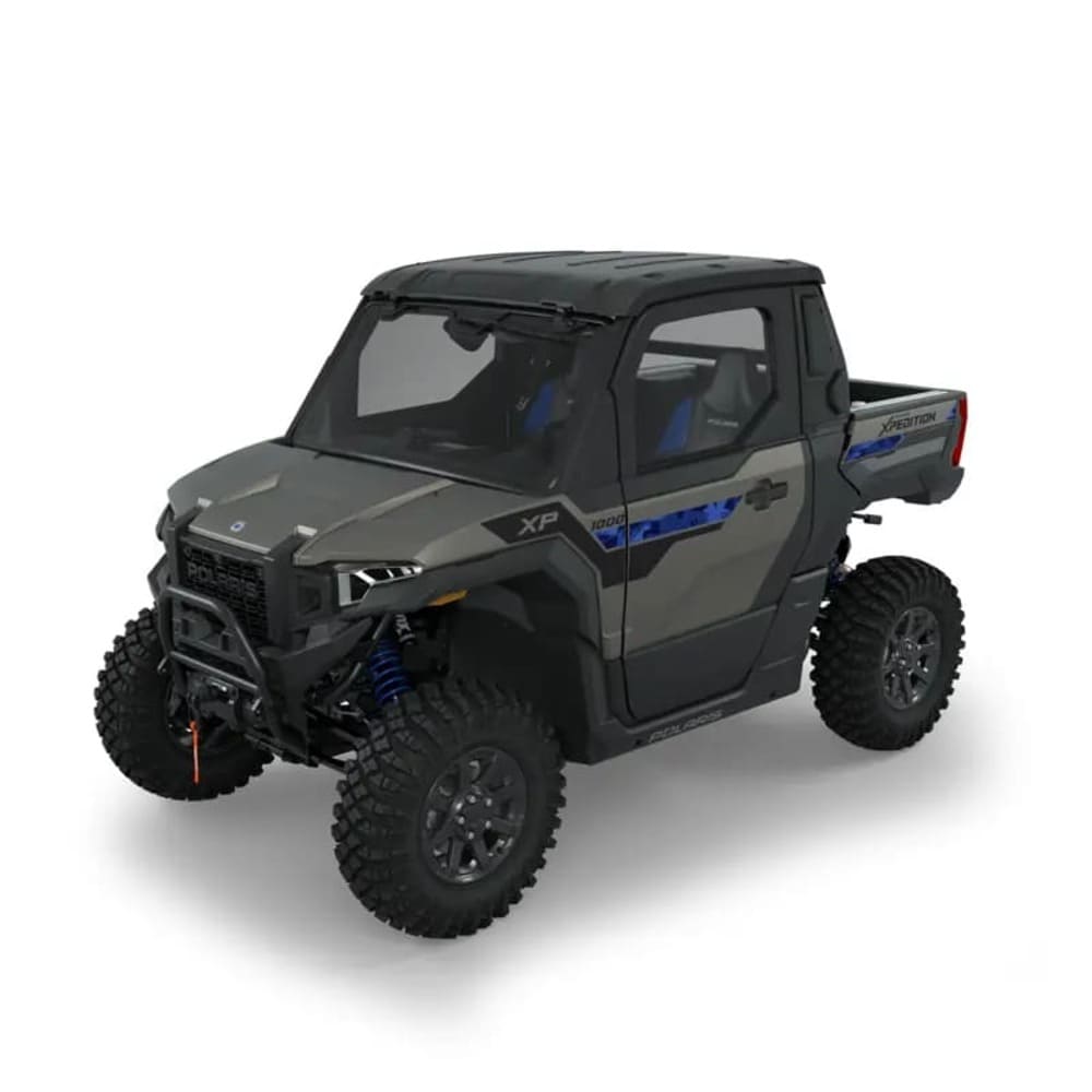 Polaris Xpedition Front Poly Manual Window Full Doors - Set of 2