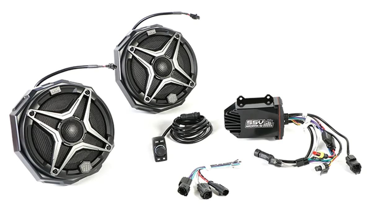 Pro Armor Polaris General 2-Speaker SXS Cage Audio Kit with Profile Clamps