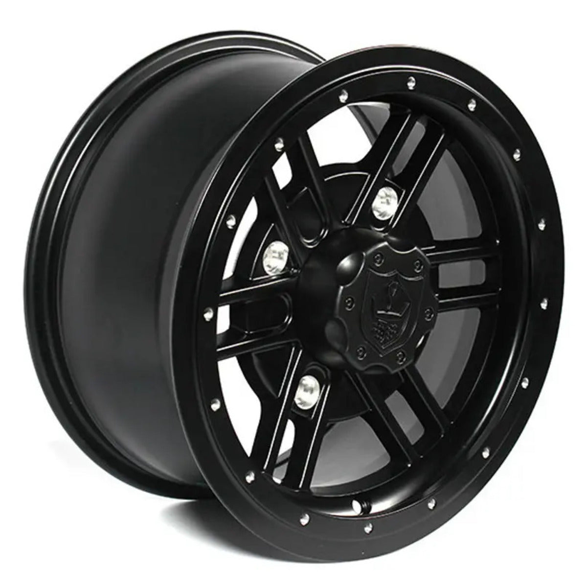 Pro Armor Polaris RZR Turbo S 14x7 (156) Force Beadlock Wheels - Matte Black