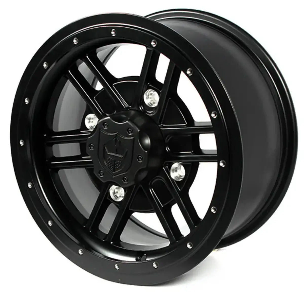 Pro Armor Polaris RZR Turbo S 14x7 (156) Force Beadlock Wheels - Matte Black