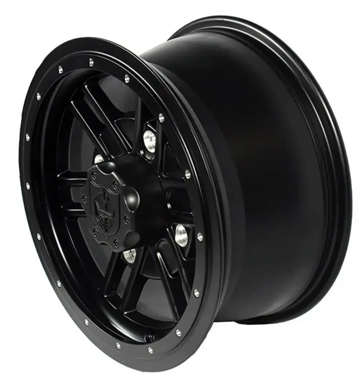 Pro Armor Polaris RZR Turbo S 14x7 (156) Force Beadlock Wheels - Matte Black