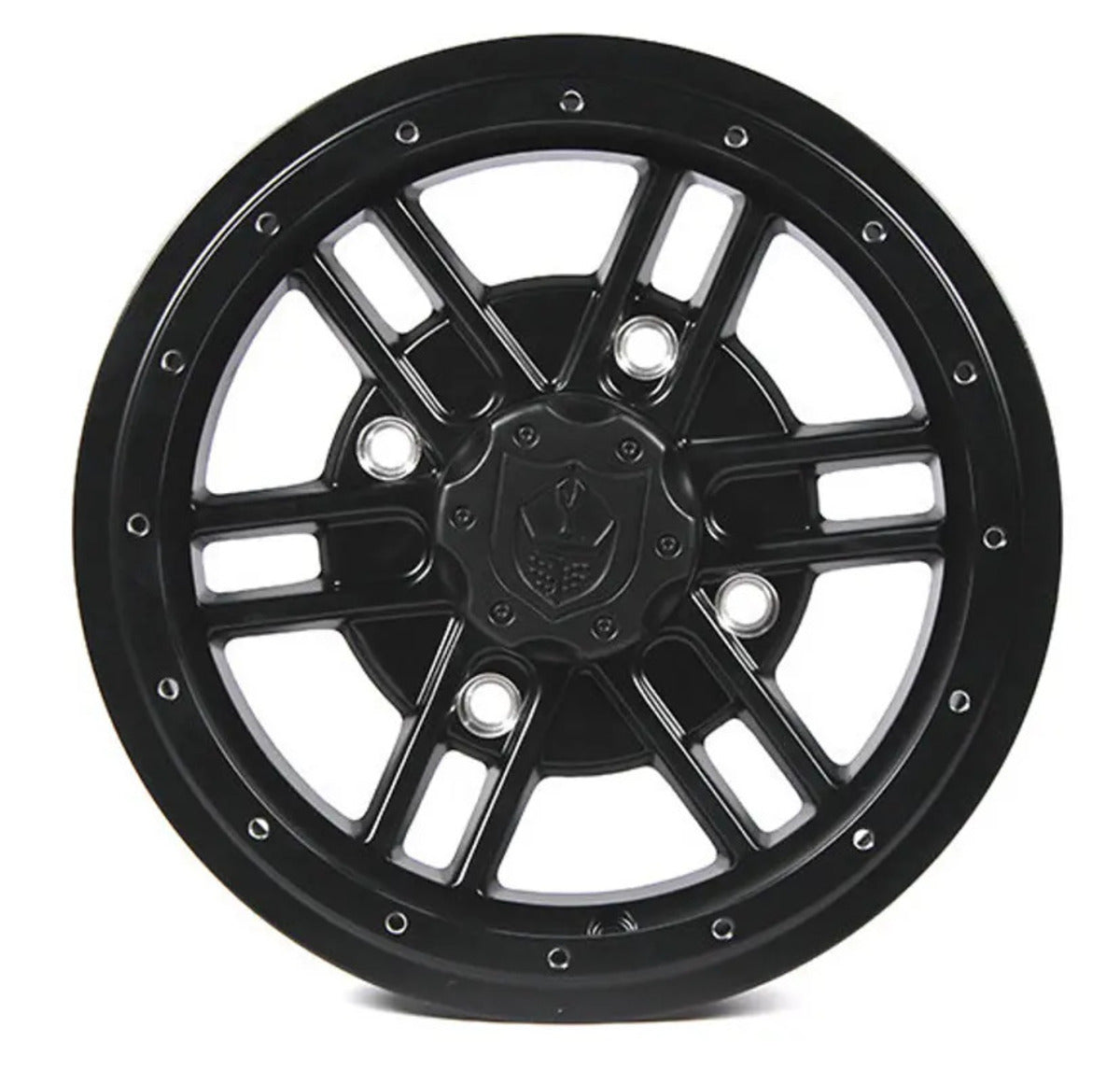 Pro Armor Polaris RZR Turbo S 14x7 (156) Force Beadlock Wheels - Matte Black