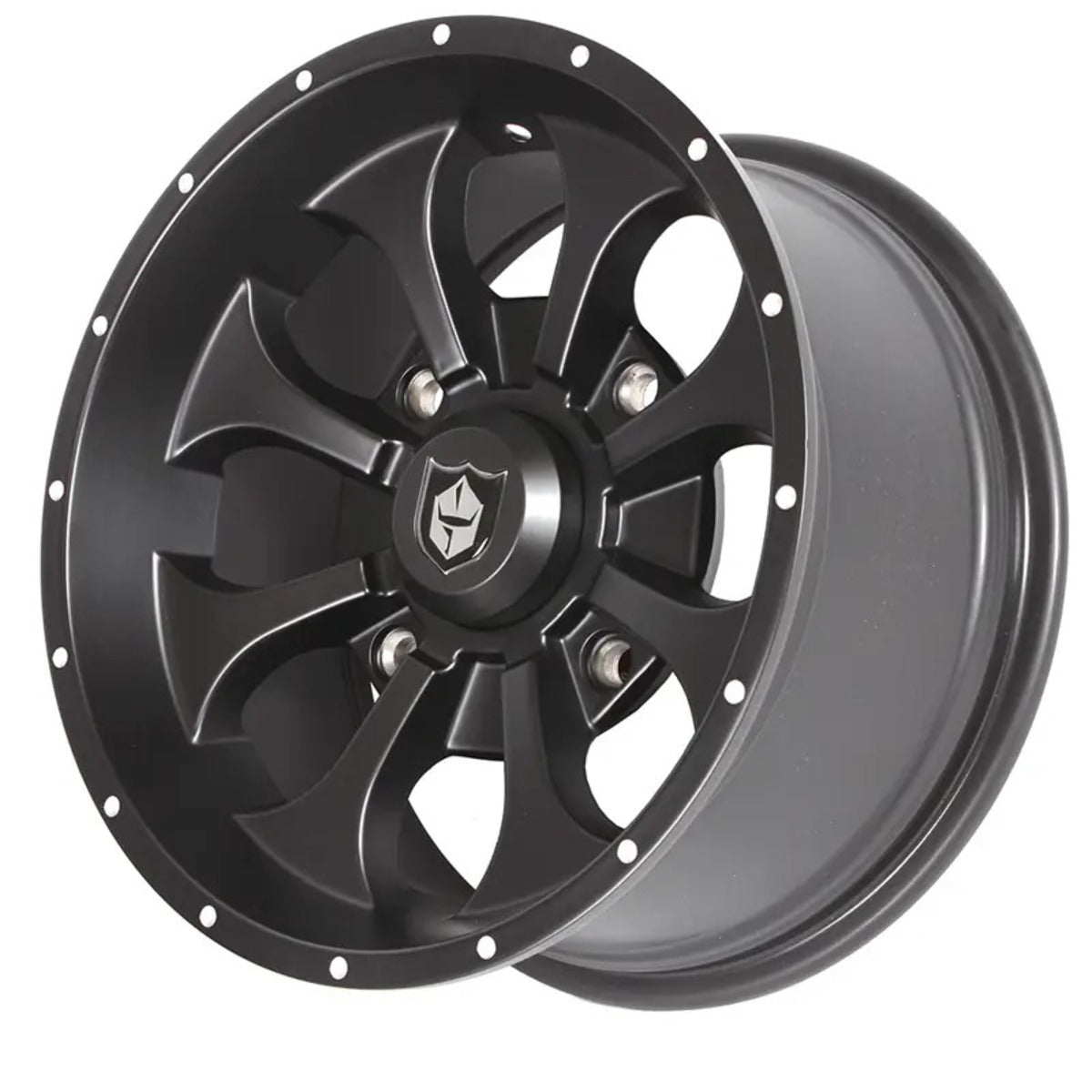 Pro Armor Polaris RZR Turbo S 14x7 (156) Knight Wheels - Black