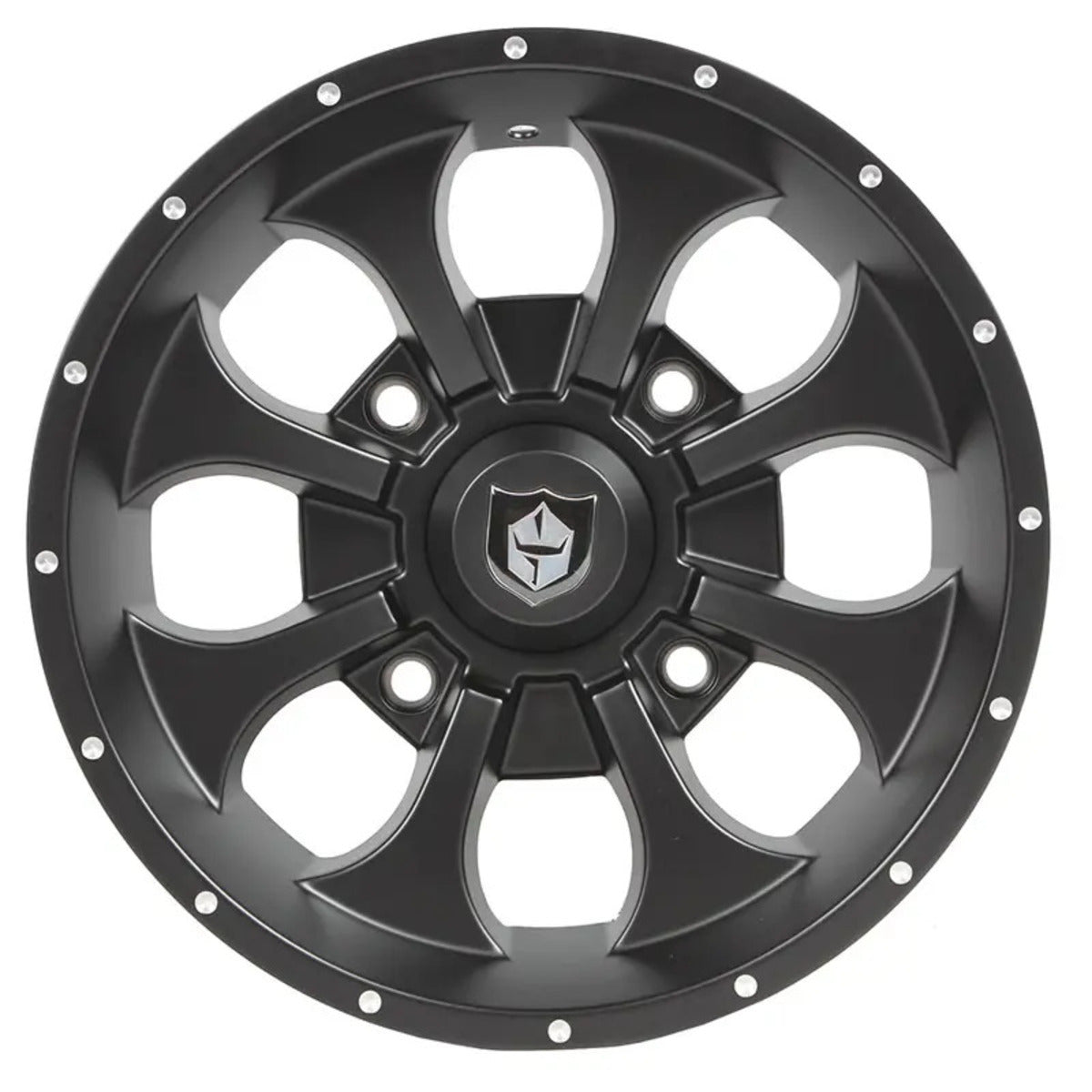Pro Armor Polaris RZR Turbo S 14x7 (156) Knight Wheels - Black