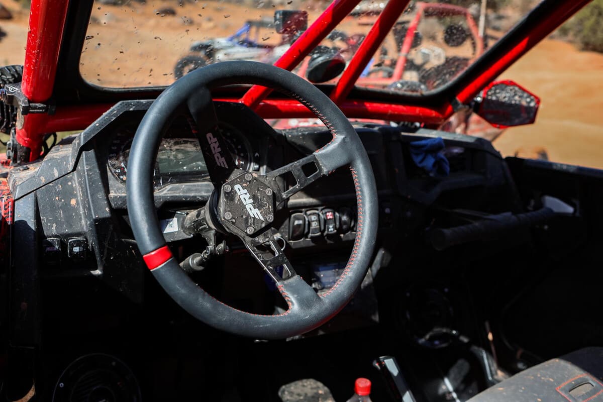 PRP Deep Dish Leather Steering Wheel