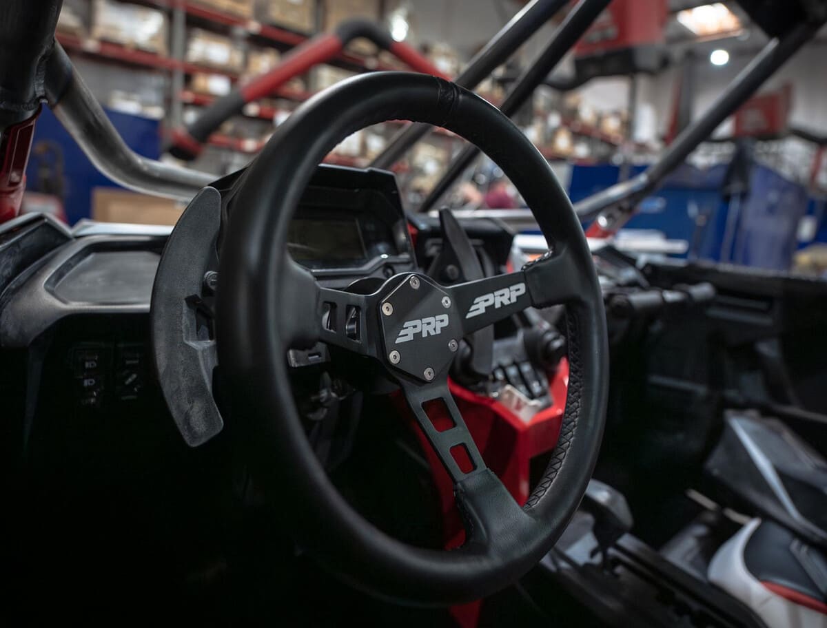 PRP Deep Dish Leather Steering Wheel
