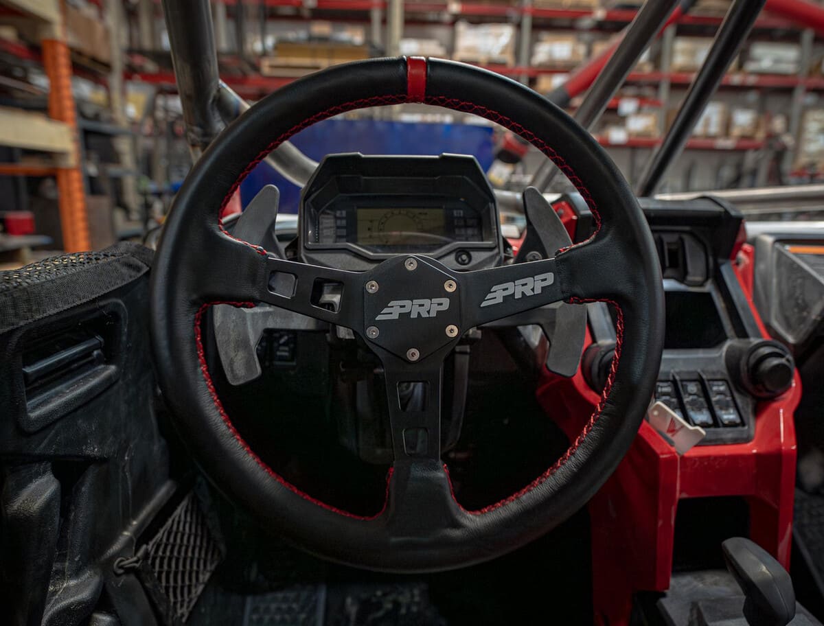 PRP Deep Dish Leather Steering Wheel