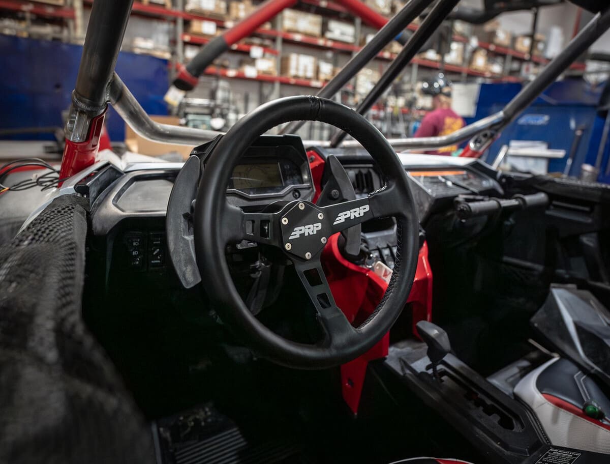 PRP Deep Dish Leather Steering Wheel