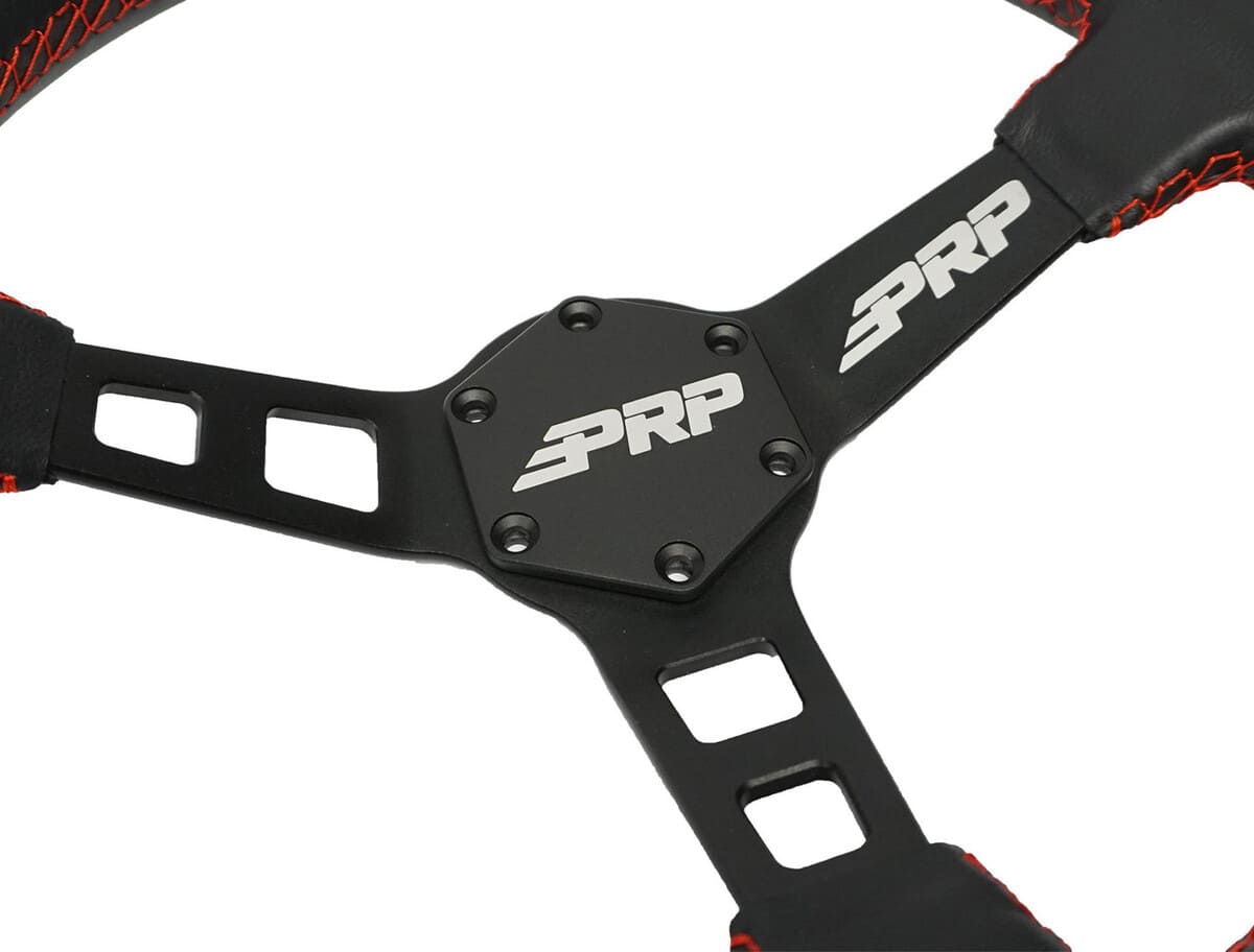 PRP Deep Dish Leather Steering Wheel