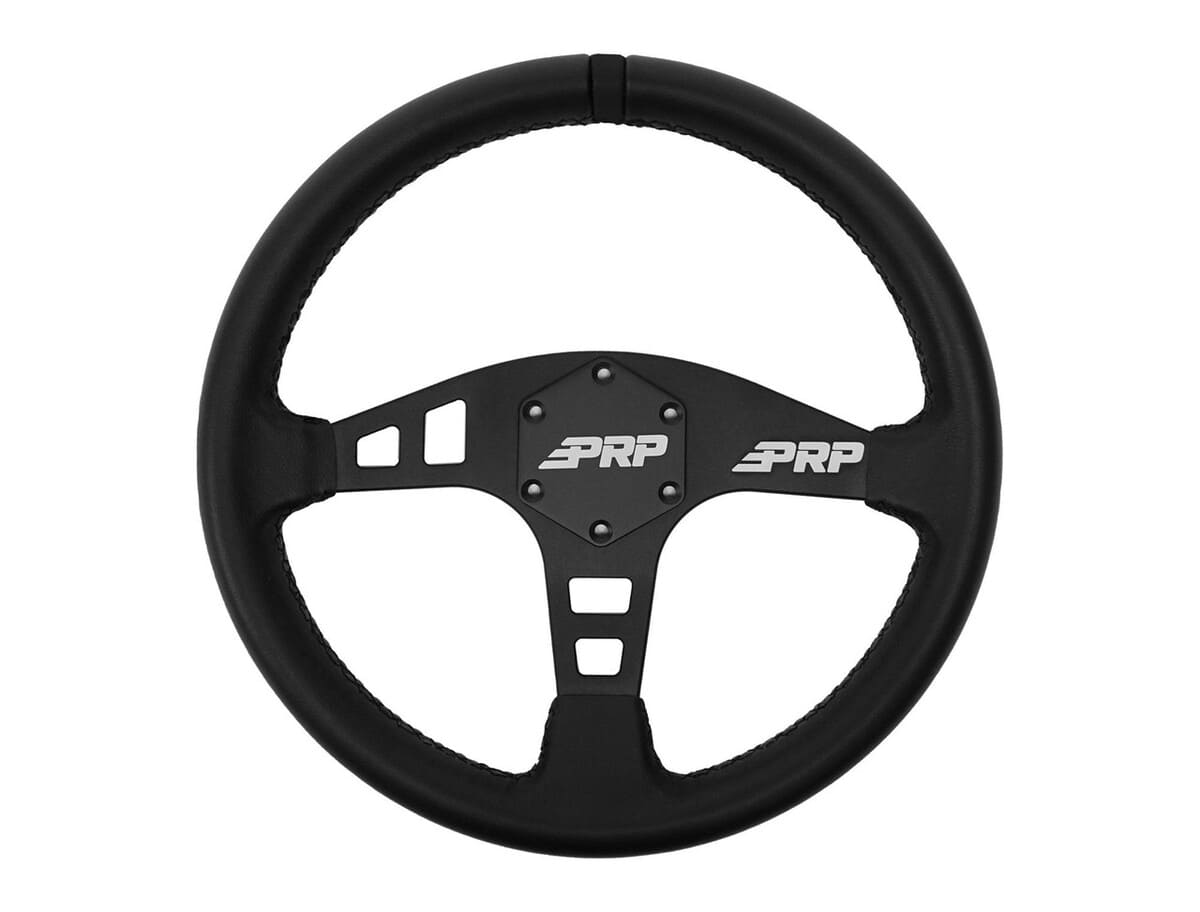 PRP Flat Leather Steering Wheel