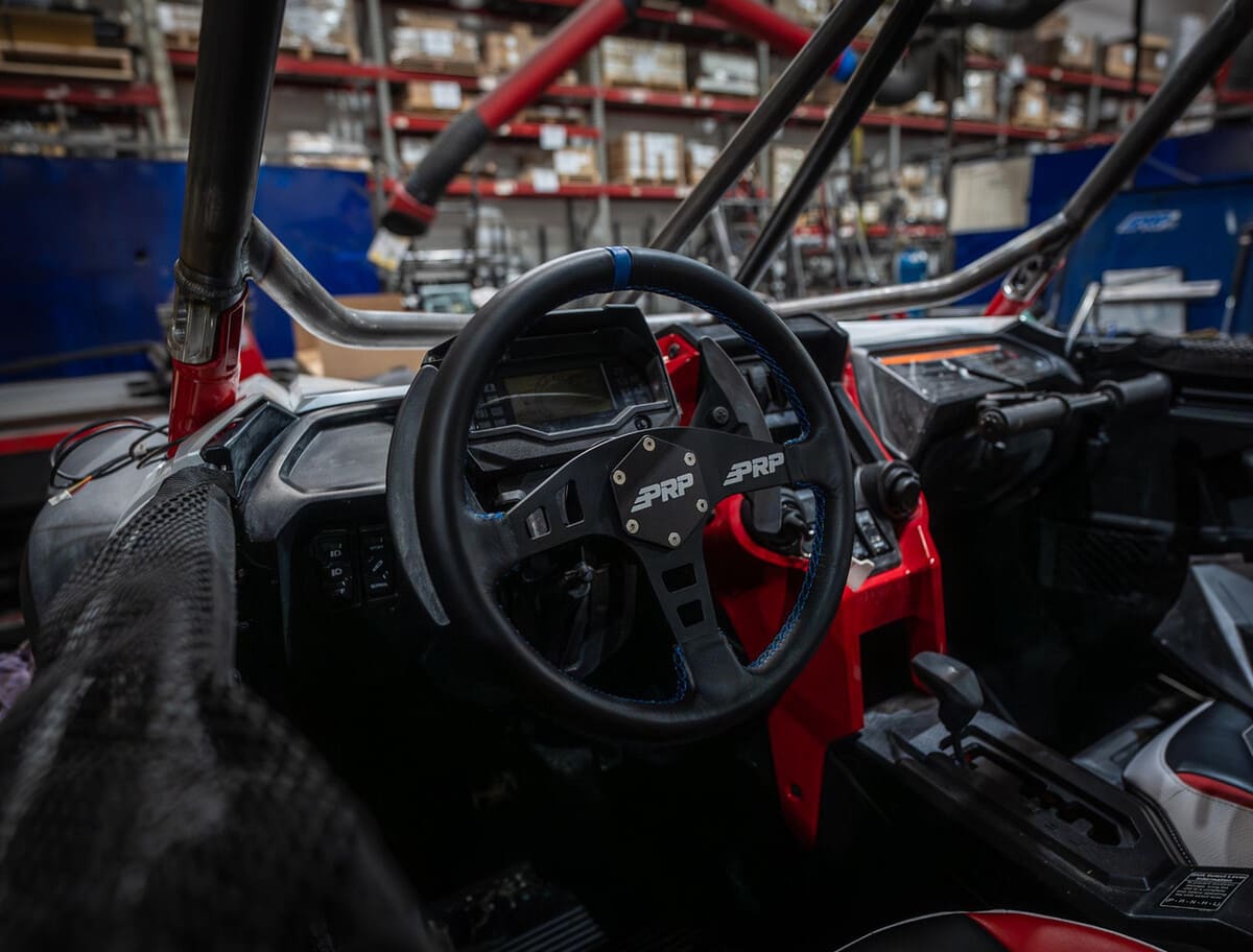 PRP Flat Leather Steering Wheel