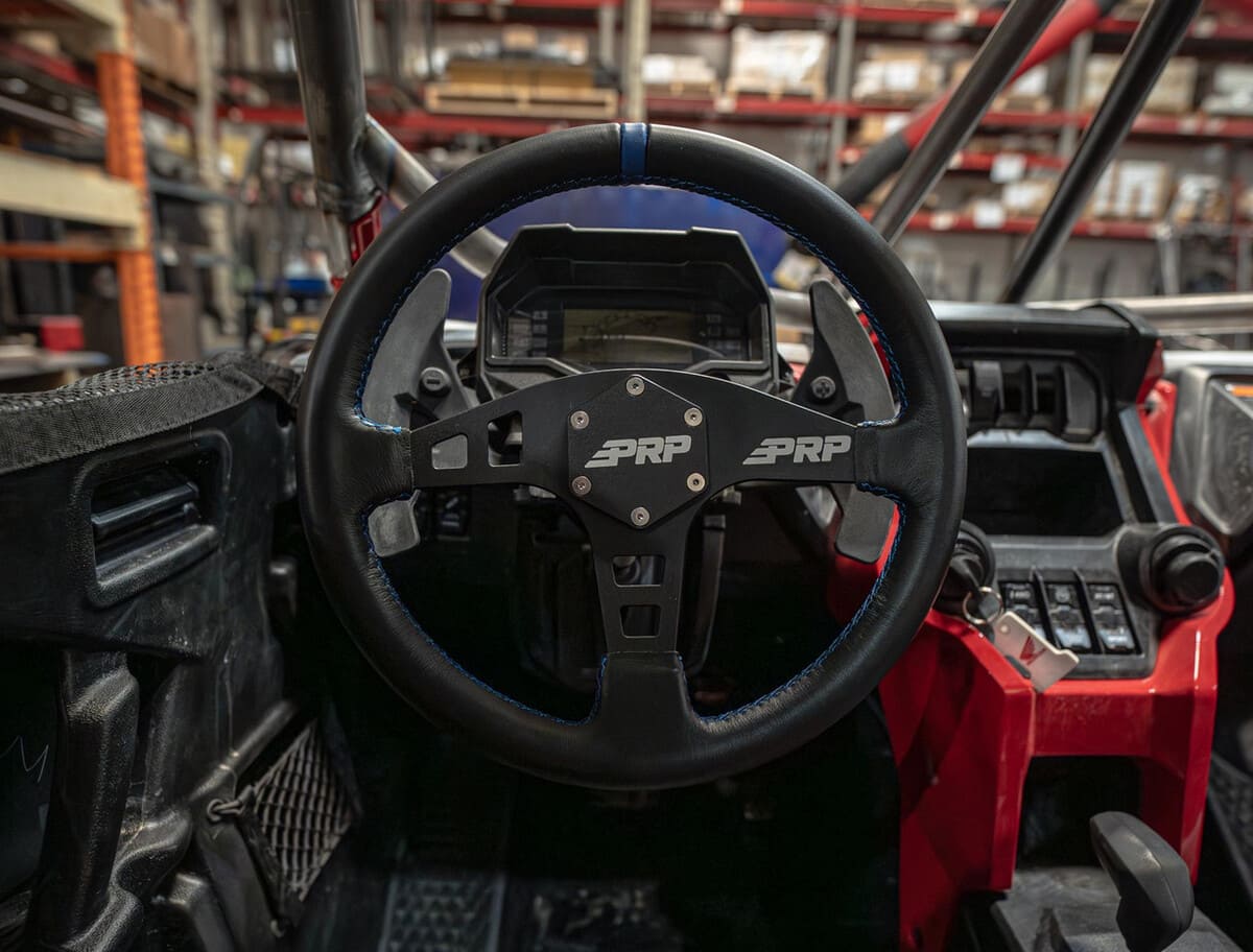 PRP Flat Leather Steering Wheel
