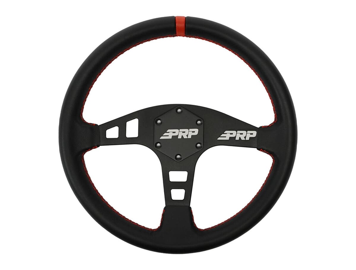 PRP Flat Leather Steering Wheel