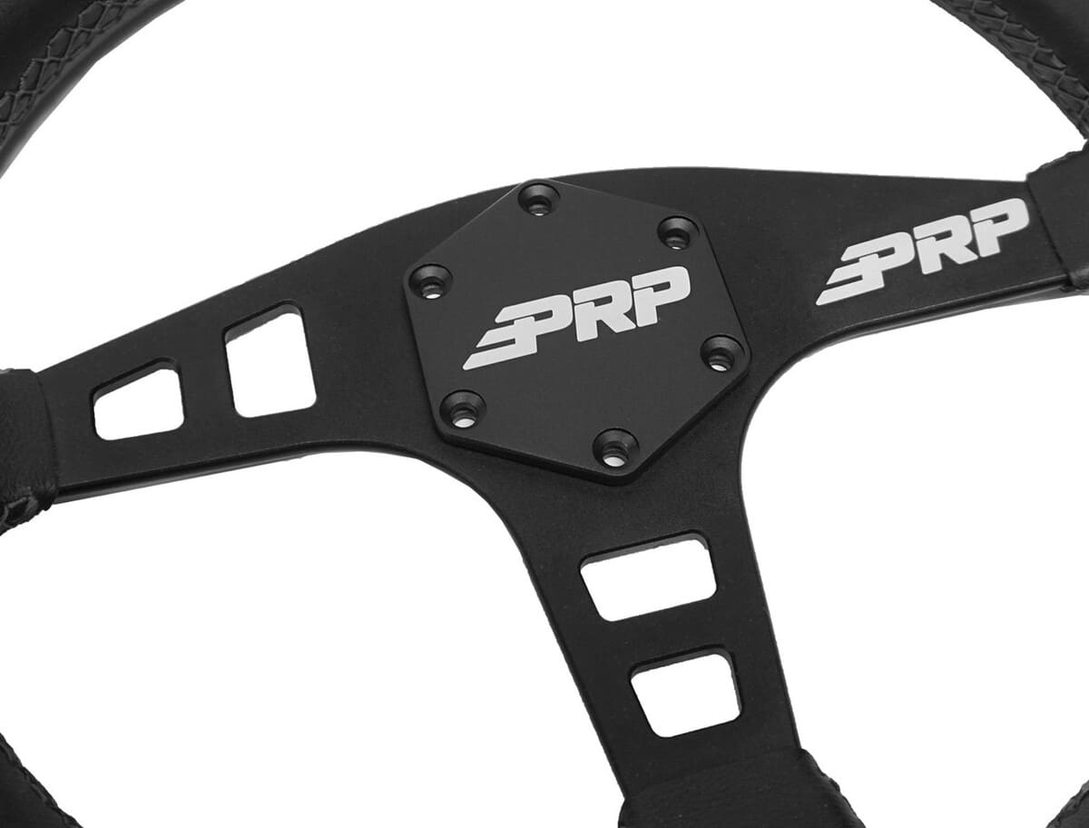 PRP Flat Leather Steering Wheel